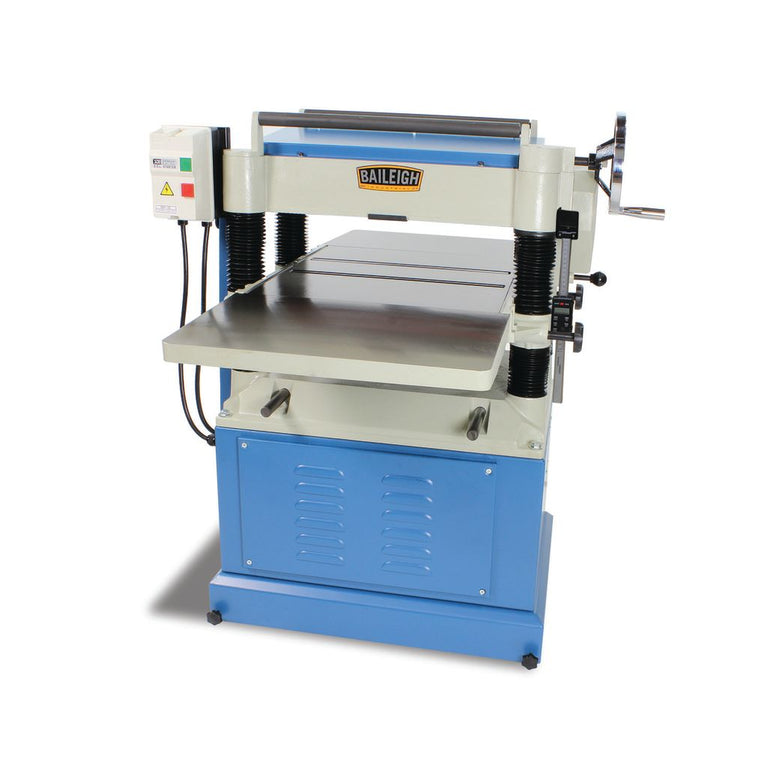 IP-208-HH; 220V 1 Phase 5HP 20" Industrial Planer w/ Helical Insert Head, 8" Maximum Cutting Height