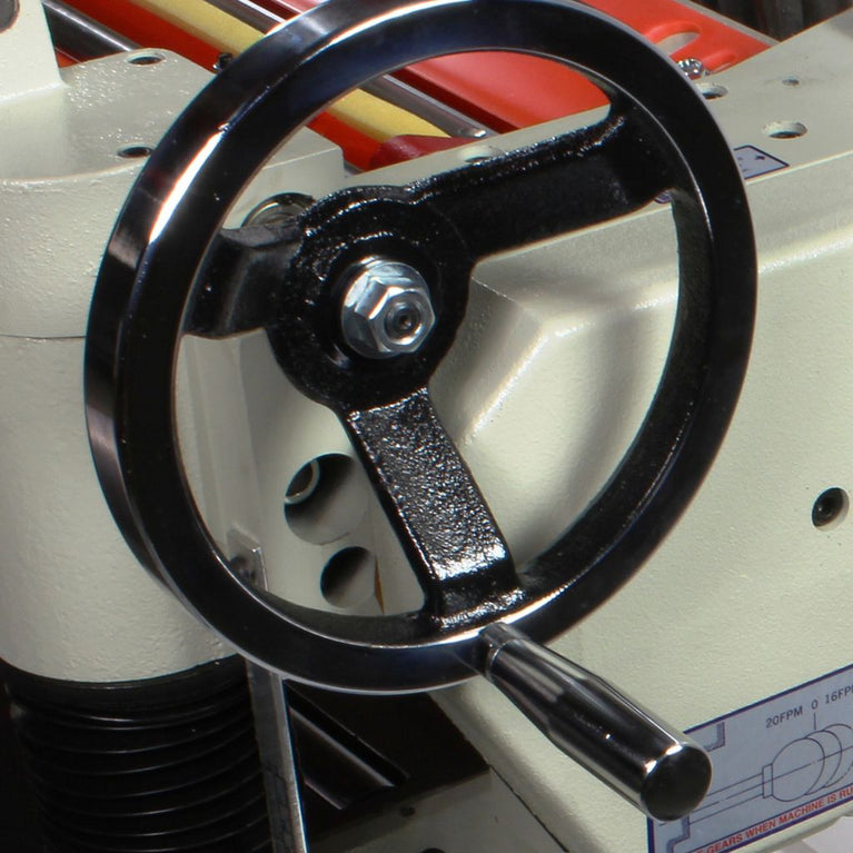 IP-208-HH; 220V 1 Phase 5HP 20" Industrial Planer w/ Helical Insert Head, 8" Maximum Cutting Height