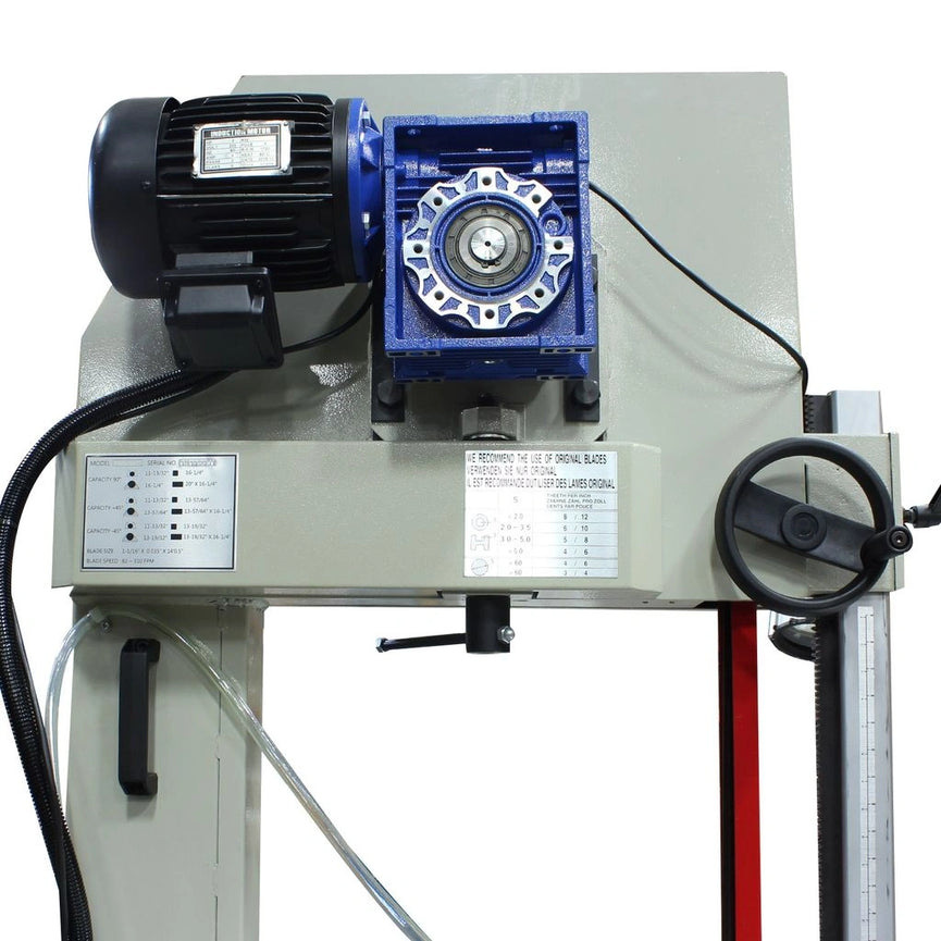 BSVT-18P;  18" Vertical Tilting Band Saw with Pnuematic Operation 2HP, 220V 3 Phase