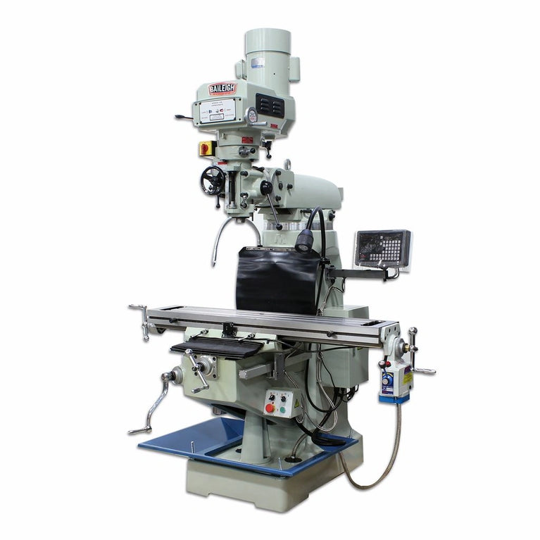 VM-949E-VS;  9" x 49"  Variable Speed Mill with X Power Feed, & DRO  3HP, 220V 1Phase