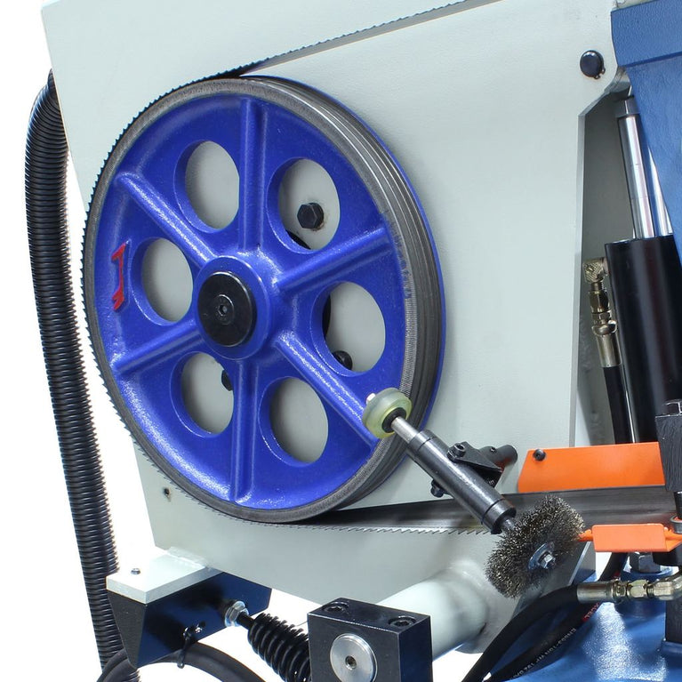 BS-20SA-DM;  13" Semi Automatic Variable Speed Dual Mitering Band Saw 3hp, 220V 3 Phase