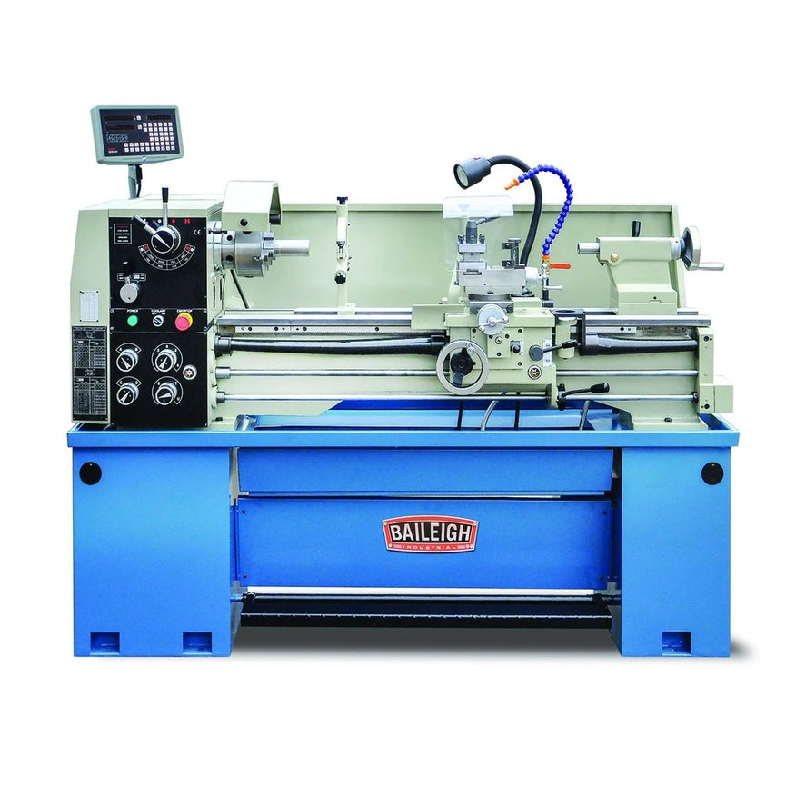 PL-1440E-1.0;  14" x 40" Geared Head Lathe with DRO  2HP, 220V 1Phase