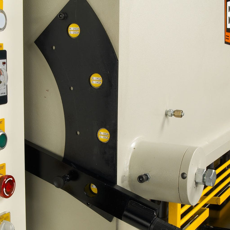 SH-5210-HD; 220V 3Phase Heavy Duty Hydraulic Shear. 52" Length 10 Gauge Mild Steel Capacity