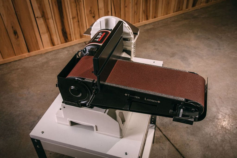 JSG-96OS, 6" x 48" Belt / 9" Disc Sander with Open Stand, 3/4HP 1Ph, 115V