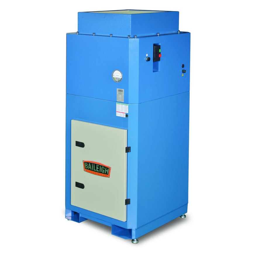 MDC-3500-HD;  2340CFM Heavy Duty Metal Dust Collector, Air Pulse Clean w/ HEPA Filter, 10" Port 5HP, 230V 3Phase
