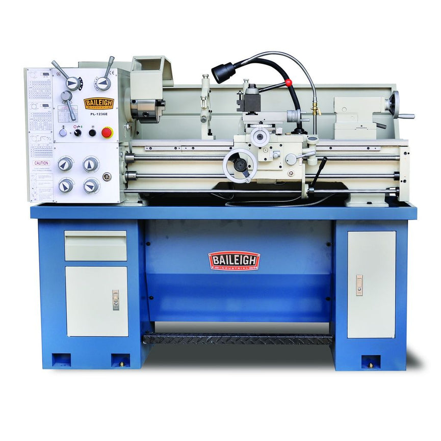 PL-1236E-1.0;  12" x 36" Lathe with Mitutoyo DRO  2HP,  220V 1Phase