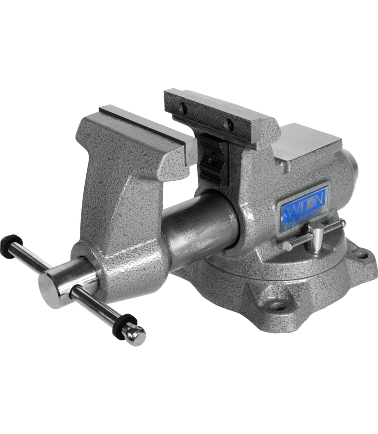 845M, Mechanics Pro 4-1/2" Jaw Width, Round Channel Vise with Swivel Base