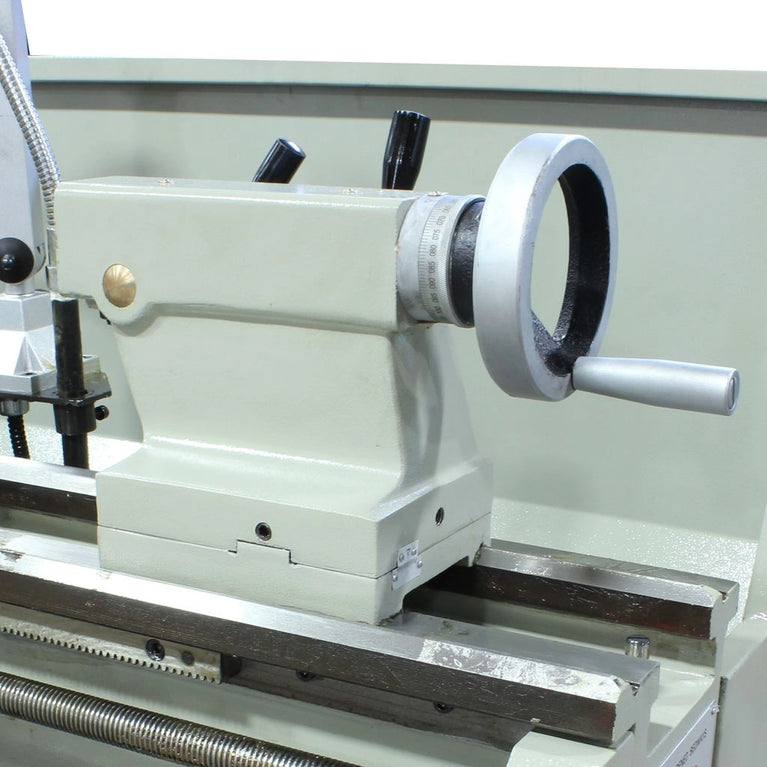 PL-1440E-1.0;  14" x 40" Geared Head Lathe with DRO  2HP, 220V 1Phase