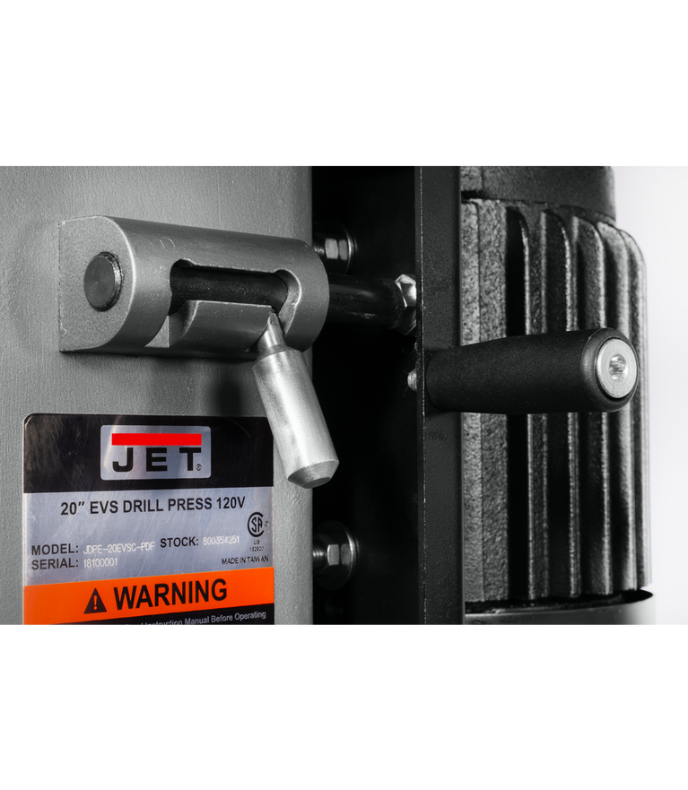 JDPE-20EVSC-PDF 20" Clutch EVS Drill Press with Power Downfeed 1-1/2HP, 115V, Single Phase