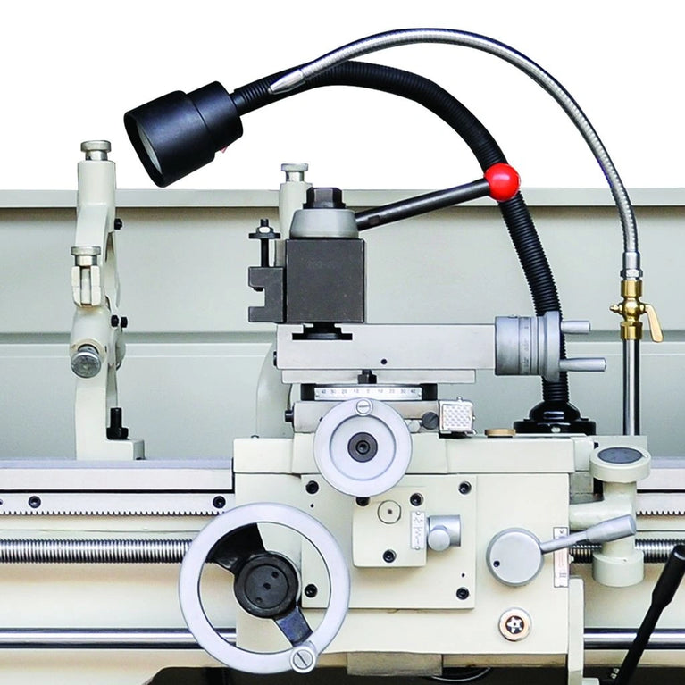 PL-1236E-DRO-1.0; 12"x36" Variable Speed Lathe with Mitutoyo DRO   2HP, 220V 1Phase