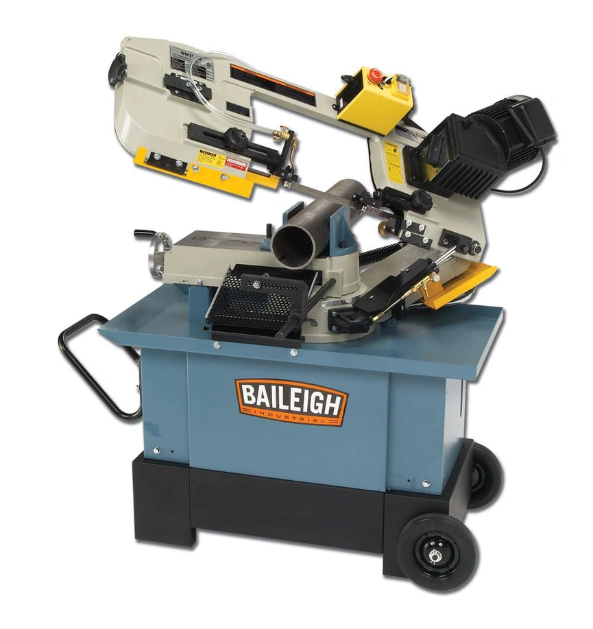 BS-712MS; 7" x 10 Geared Head Mitering Horizontal/Vertical Band Saw  1HP, 120V, Single Phase