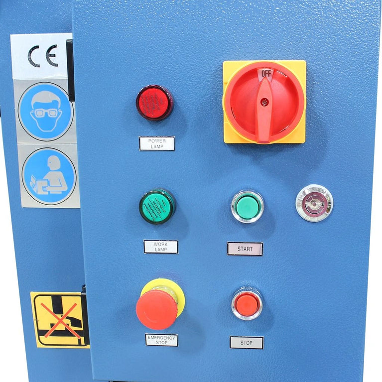 HSP-30M-C; 220V 1Phase 30/15 Ton Hydraulic H-Frame Press, 9.5" Stroke