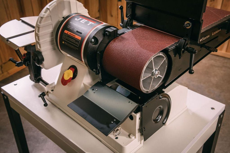 JSG-96OS, 6" x 48" Belt / 9" Disc Sander with Open Stand, 3/4HP 1Ph, 115V