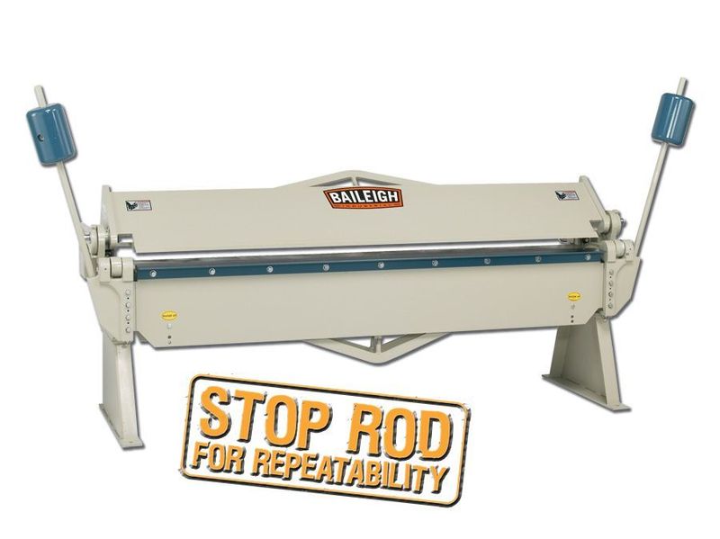 HB-9612; Heavy Duty Manually Operated Hand (Straight) Brake, 8' Length, 12 Gauge Mild Steel Capacity