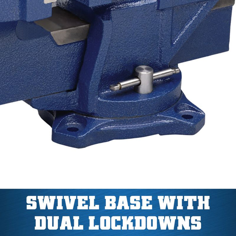 General Purpose 4” Jaw Bench Vise with Swivel Base