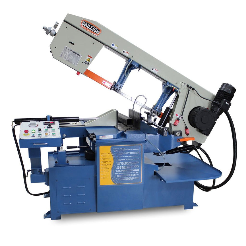 BS-20SA-DM;  13" Semi Automatic Variable Speed Dual Mitering Band Saw 3hp, 220V 3 Phase